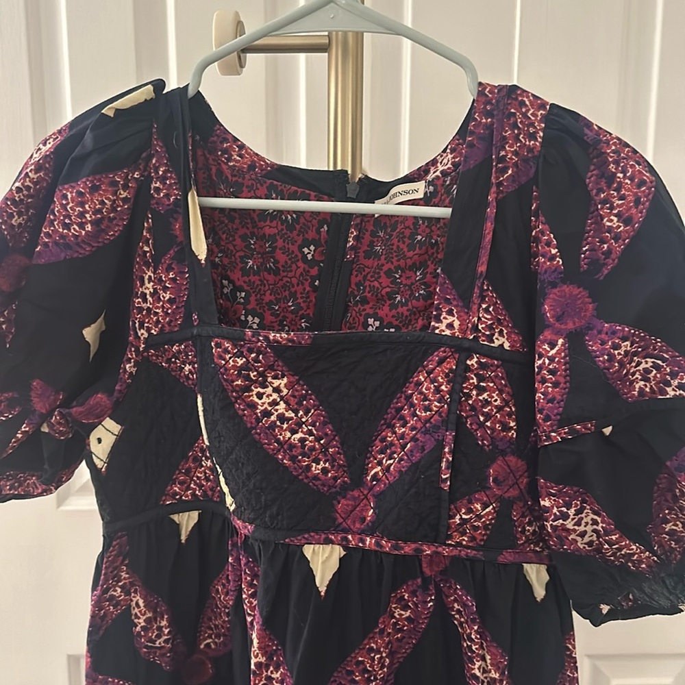 Ulla Johnson Beautiful Print Boat Neck Dress
